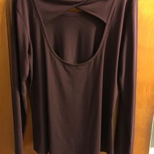 Athleta open back long sleeve shirt